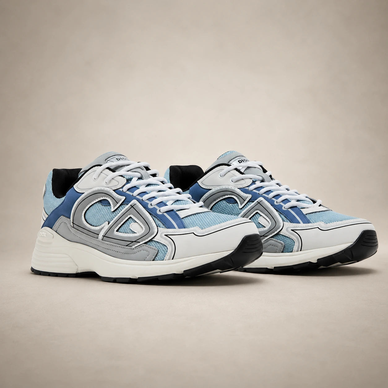 CD B30 Bleu Gris et Blanc