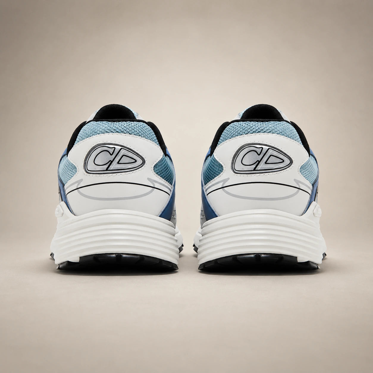 CD B30 Bleu Gris et Blanc