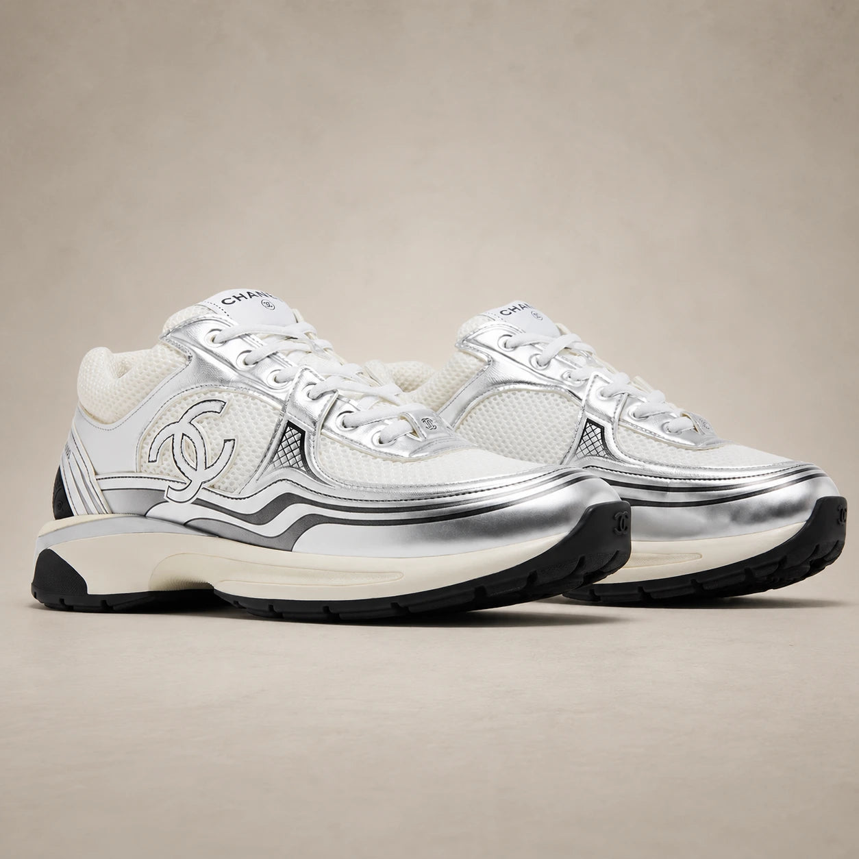 CHNL Runner Blanc argenté