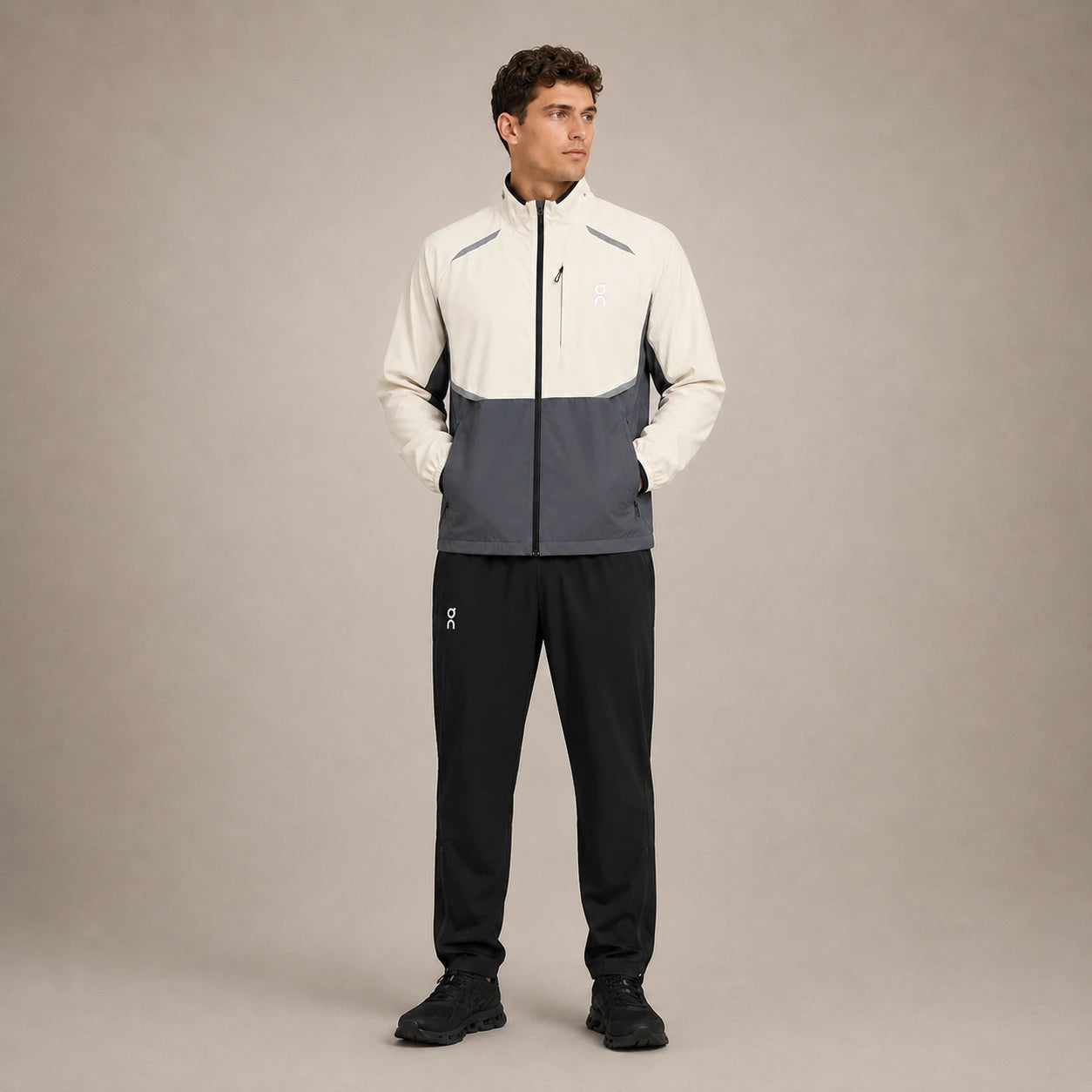 Ensemble On Blanc/Gris sans Capuche